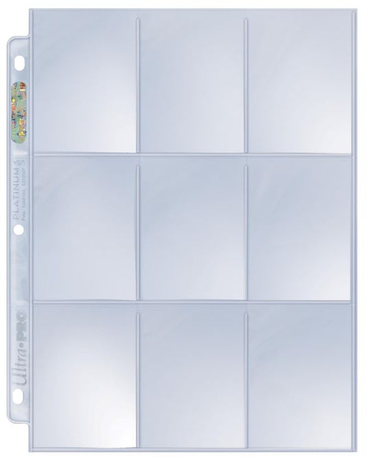 Ultra Pro Platinum Series Hologram 9-Pocket Pages - 100 Count