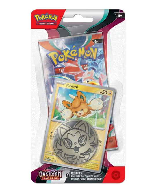 Pokémon TCG: Scarlet & Violet - Obsidian Flames 1 Booster Pack, Coin & Promo Card - 2 Choices