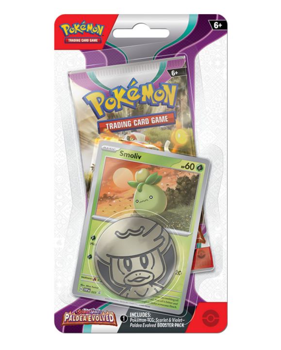 Pokémon TCG: Scarlet & Violet - Paldea Evolved 1 Booster Pack, Coin & Promo Card - 2 Choices