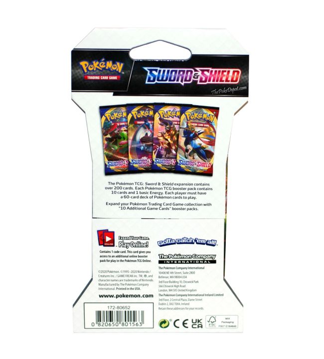 Pokémon TCG: Sword & Shield Sleeved Booster Pack